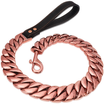 Cuban Link Chain Dogs Leash-7