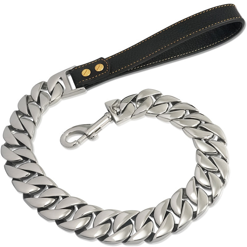 Cuban Link Chain Dogs Leash-8