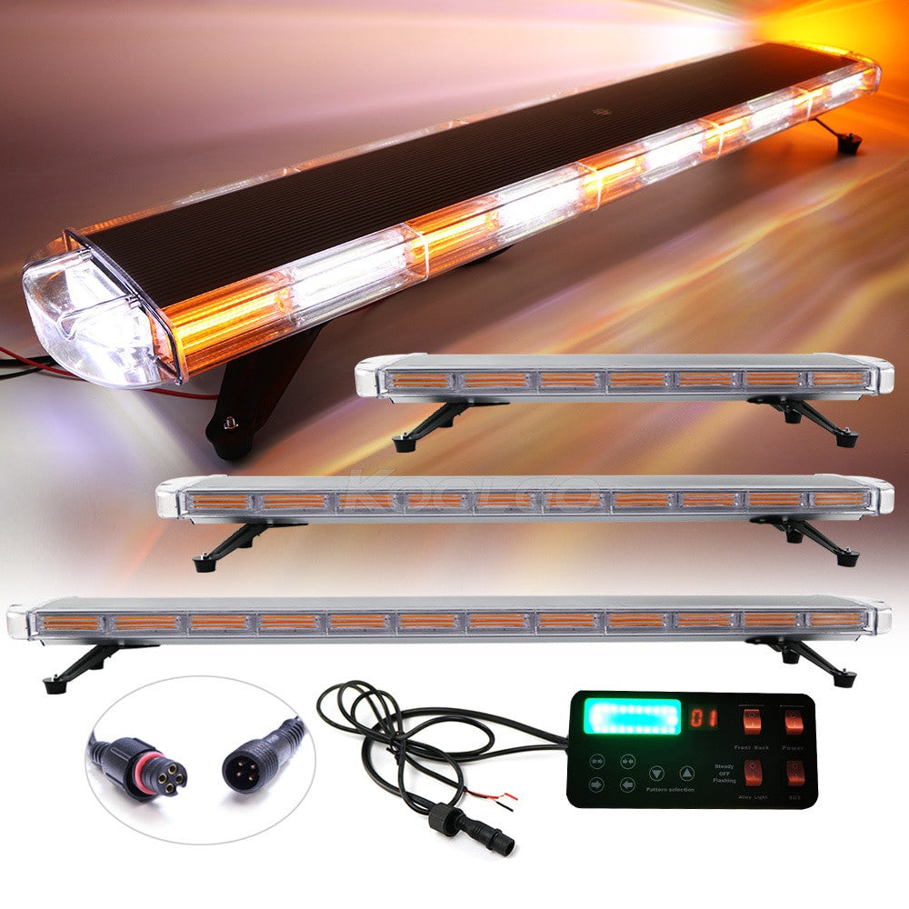 LED Flashing COB Lightbar Signal Emergency Lights-7
