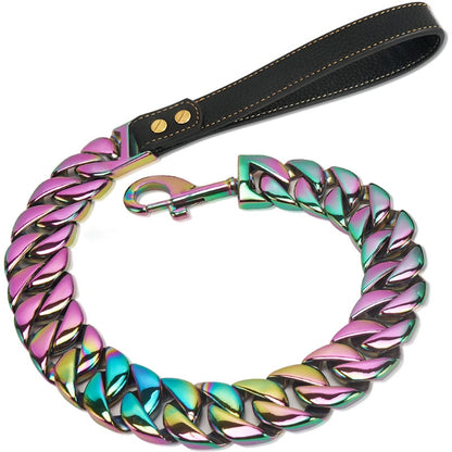 Cuban Link Chain Dogs Leash-10