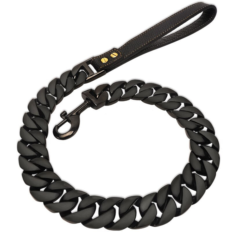 Cuban Link Chain Dogs Leash-6